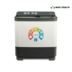 Wortmann WMSA85GL Series 8.5 KG Semi-Automatic Top Load Washing Machine
