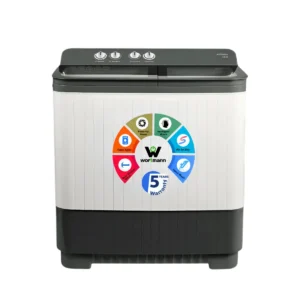 Wortmann WTWM85HGL Black Series 8.5 KG Semi-Automatic Top Load Washing Machine