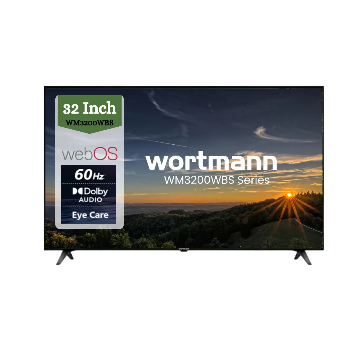Wortmann WM3200WBS 32 (80 cm) HD Smart LED TV – 60 Hz, Dolby Audio & Eye Care Technology