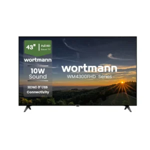 Wortmann WM4300FHD 43 (108 cm) Full HD Smart LED TV – Smart Streaming, HDMI & USB Connectivity
