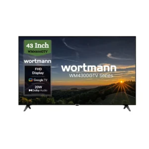 Wortmann WM4300GTV 43 (108 cm) Full HD Smart Google LED TV – 20 W Dolby Sound