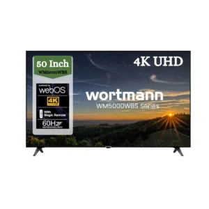 Wortmann WM5000WBS 50 4K UHD Smart TV with WebOS, Magic Remote & 60Hz Refresh Rate – Stunning Picture Quality & Smart Entertainment