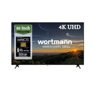 Wortmann WM5500WBS 55 4K UHD Smart TV with WebOS, Magic Remote & 60Hz Refresh Rate – Stunning Visuals & Seamless Streaming