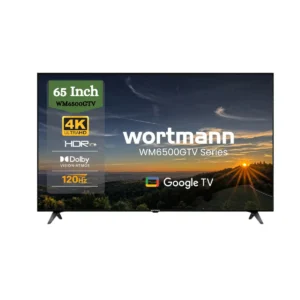 Wortmann WM6500GTV 65 (165 cm) 4K Ultra HD Smart Google TV – 120 Hz, Dolby Vision, Dolby Atmos, HDR10