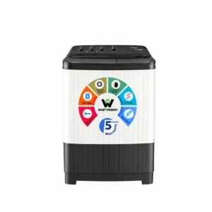 Wortmann WTWM95HGL 9.5 KG Semi‑Automatic Top‑Load Washing Machine – High Capacity, Fast Dry Spin, Energy‑Efficient, Durable Laundry Solution